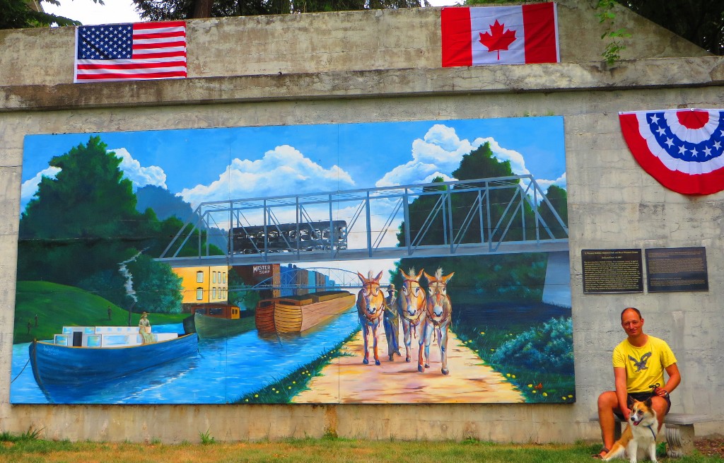 Mural depicting history from long ago in Lyons, NY (1024x655)